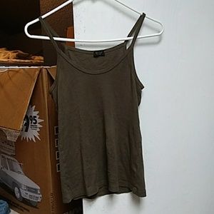 Brandy Melville dark green tank top
